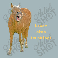 Hot Trend Never Stop Laughing! Funny Horse Painting Unisex Sherpa-lined Denim Jacket | Artistshot