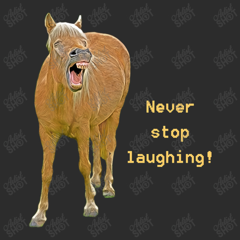 Hot Trend Never Stop Laughing! Funny Horse Painting Exclusive T-shirt by Rios Arevalo | Artistshot