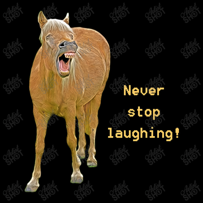 Hot Trend Never Stop Laughing! Funny Horse Painting Cropped Sweater by Rios Arevalo | Artistshot