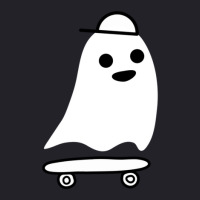 Skateboarding Ghost Cute Spooky Skating Unisex Sherpa-lined Denim Jacket | Artistshot