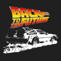 Back To The Future  Delorean Fire Tracks White Stencil Fan Art Baby No Ladies Polo Shirt | Artistshot