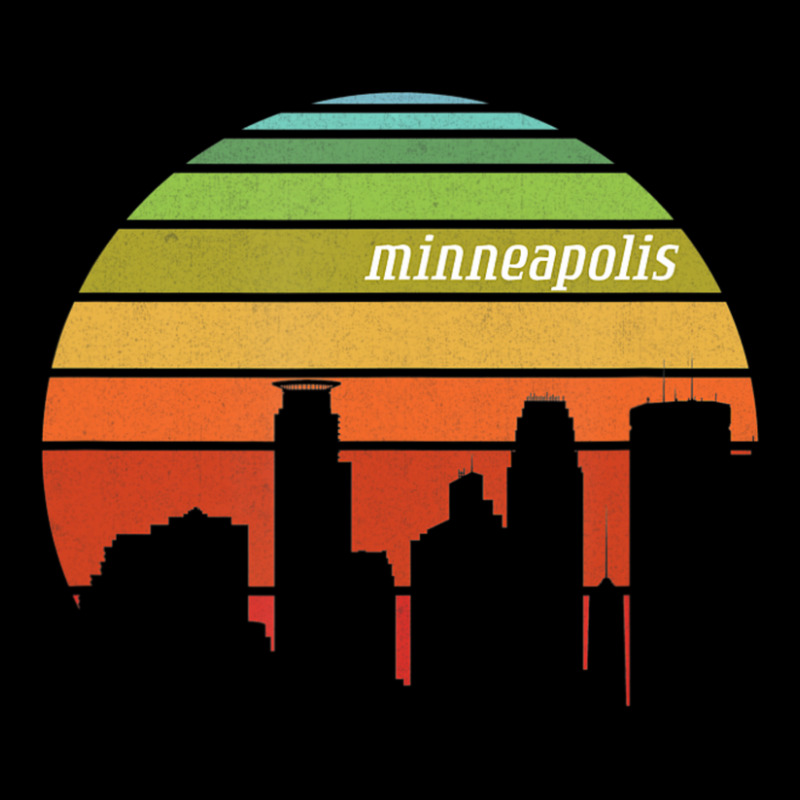 Trending Retro Minneapolis Minnesota Cityscape Baby Tee | Artistshot