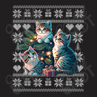 Cat Christmass Wocats Lover Ugly Xmas T-shirt | Artistshot