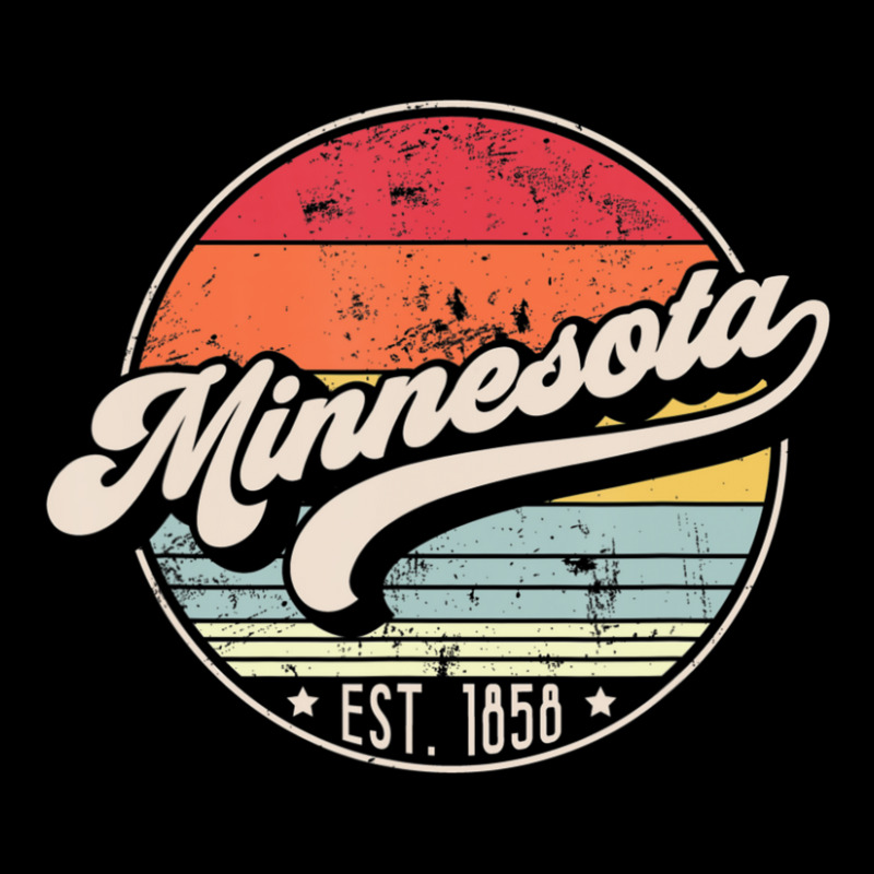 Trending Retro Minnesota Home State Mn Cool 70s Style Sunset V-neck Tee | Artistshot