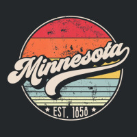 Trending Retro Minnesota Home State Mn Cool 70s Style Sunset Crewneck Sweatshirt | Artistshot