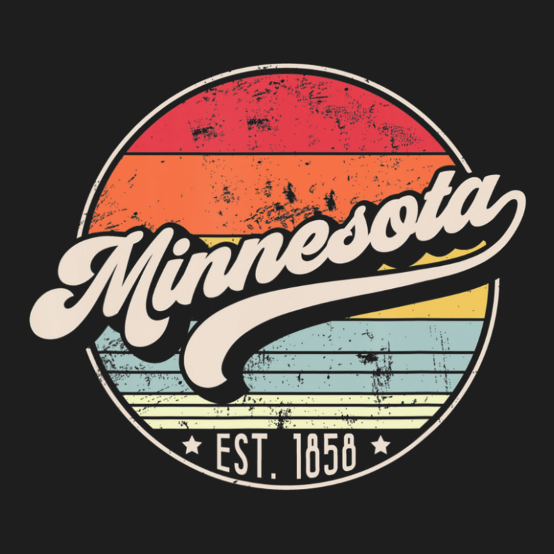 Trending Retro Minnesota Home State Mn Cool 70s Style Sunset Classic T-shirt | Artistshot