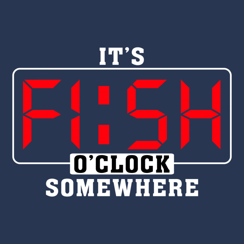 It's Fish O'clock Somewhere For Dark Men Denim Jacket by autlu2024 | Artistshot