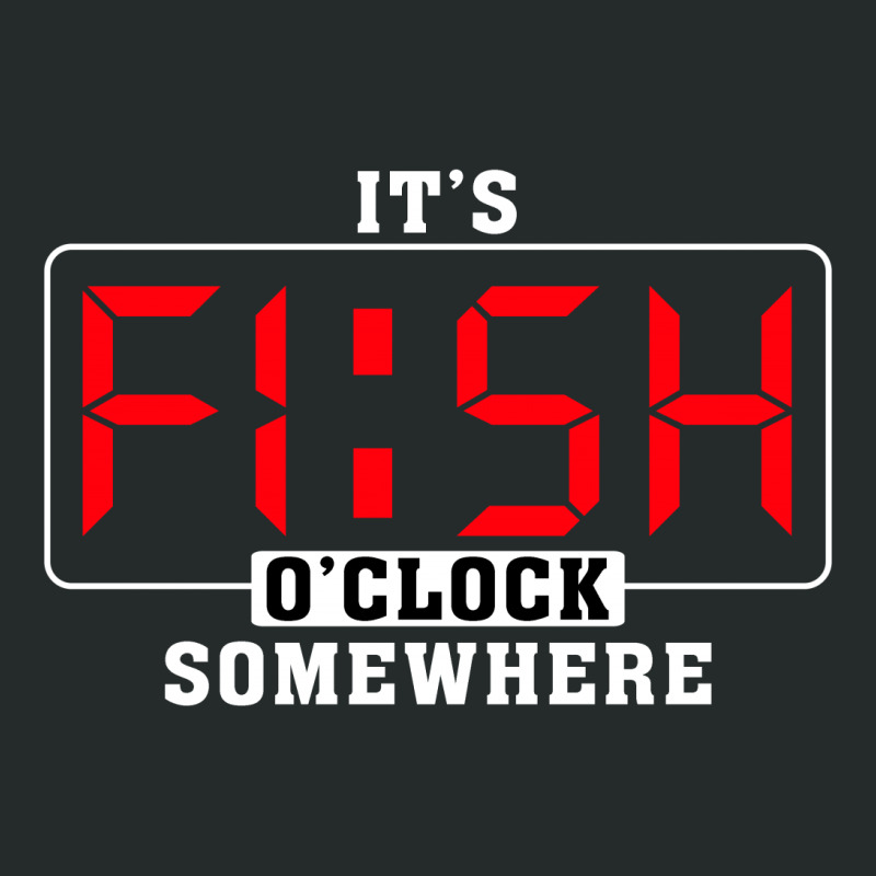 It's Fish O'clock Somewhere For Dark Women's Triblend Scoop T-shirt by autlu2024 | Artistshot