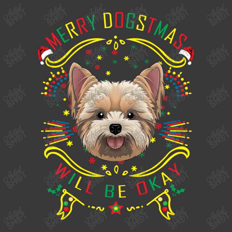 Merry Dogstmas Will Be Okay Merry Christmas, Funny Dog Yoga Ladies Curvy T-Shirt by lorismerch | Artistshot