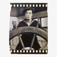 Buster Keaton  The Navigator  Film  D23 Classic  Yellow Green Ladies Fitted T-shirt | Artistshot