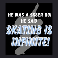 Sk8er Boi Sk8 The Infinity Quotskating Is Infinitequot Whiteblue Poste Unisex Sherpa-lined Denim Jacket | Artistshot