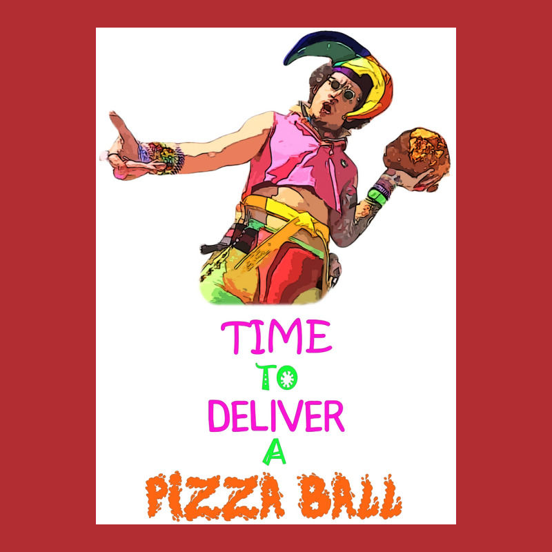 Time To Deliver A Pizza Ball Poster Hippie Ladies Fitted T-Shirt by szylkoarowv | Artistshot