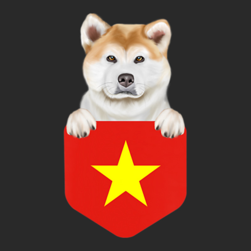 Hot Trend Vietnam Flag Akita Dog In Pocket Toddler T-shirt by hongquangd | Artistshot