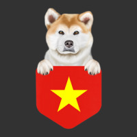 Hot Trend Vietnam Flag Akita Dog In Pocket Baby Bodysuit | Artistshot