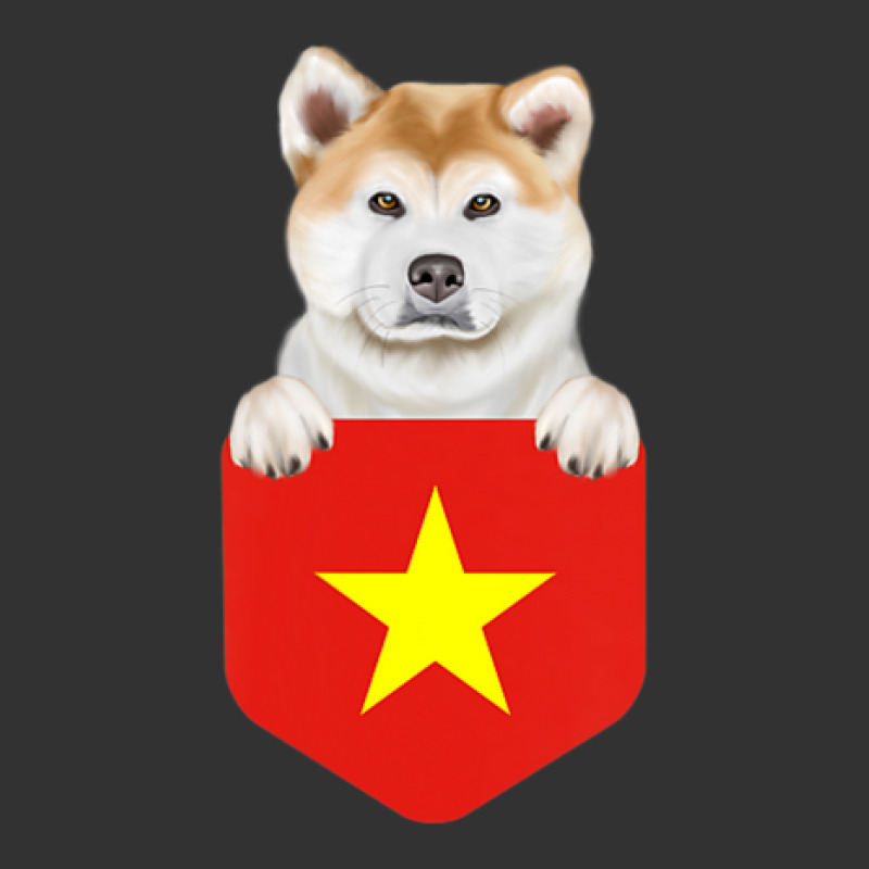 Hot Trend Vietnam Flag Akita Dog In Pocket Baby Bodysuit by hongquangd | Artistshot