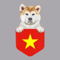 Hot Trend Vietnam Flag Akita Dog In Pocket Youth 3/4 Sleeve | Artistshot