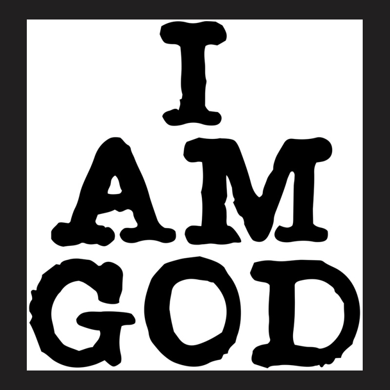 I Am God Cool Lettering Badass Random Funny Poster Vintage (1) T-shirt | Artistshot