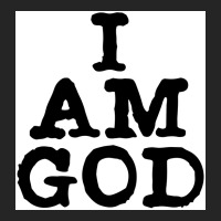 I Am God Cool Lettering Badass Random Funny Poster Vintage (1) Unisex Hoodie | Artistshot