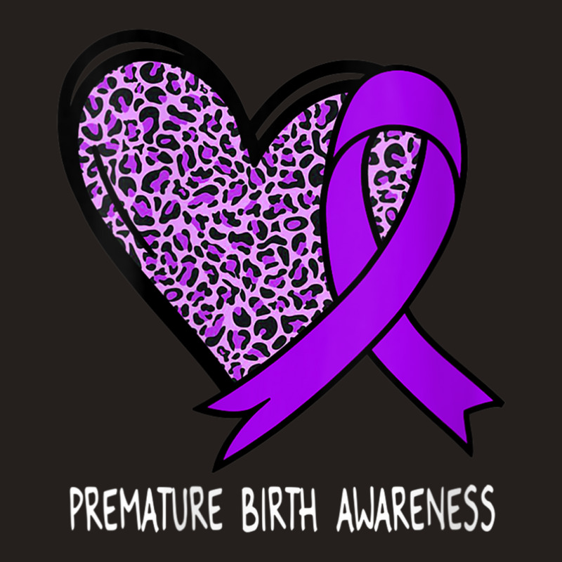 Womens Premature Birth Awareness Purple Ribbon V-neck Tank Top | Artistshot