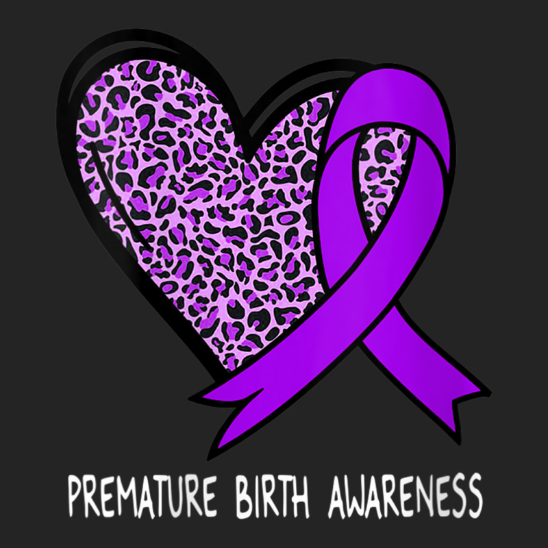 Womens Premature Birth Awareness Purple Ribbon V-neck 3/4 Sleeve Shirt | Artistshot