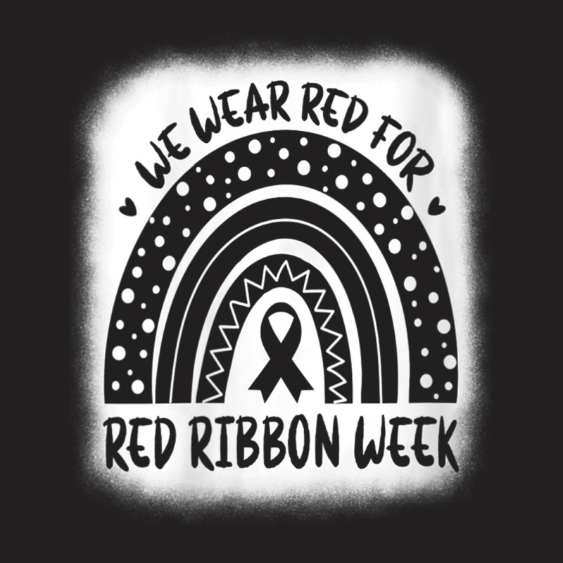 Womens Red Ribbon Week Shirt We Wear Red Ribbon Week Awareness V-neck T-shirt | Artistshot