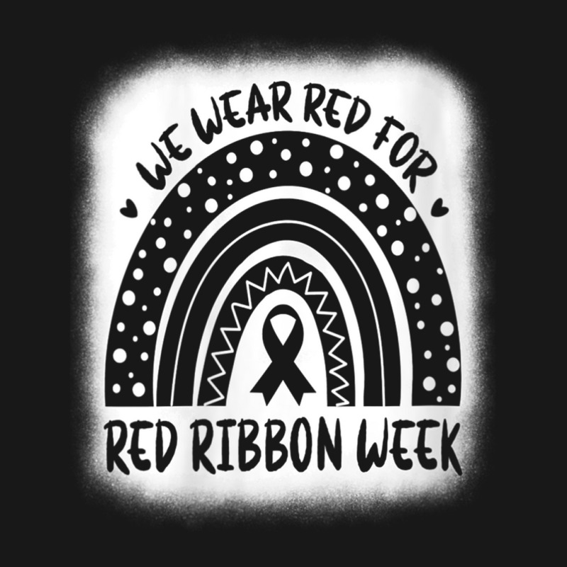 Womens Red Ribbon Week Shirt We Wear Red Ribbon Week Awareness V-neck Flannel Shirt | Artistshot