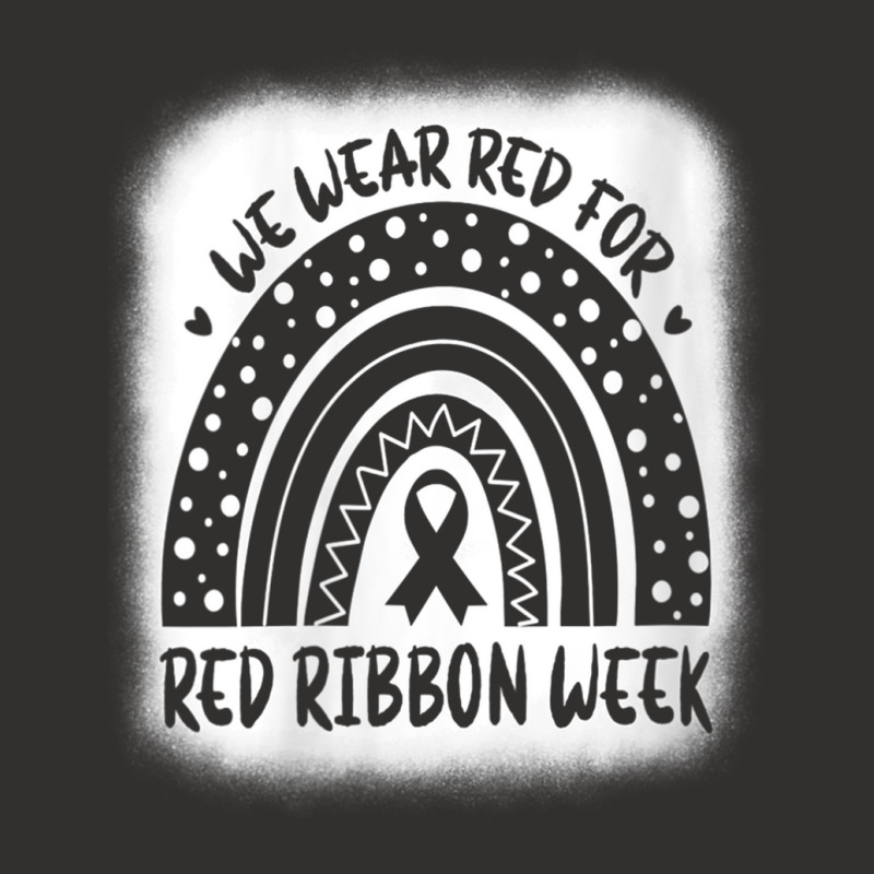 Womens Red Ribbon Week Shirt We Wear Red Ribbon Week Awareness V-neck Champion Hoodie | Artistshot