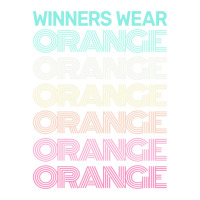 Retro Winners Wear Orange Team Color War Game Summer Camp Crop Top | Artistshot