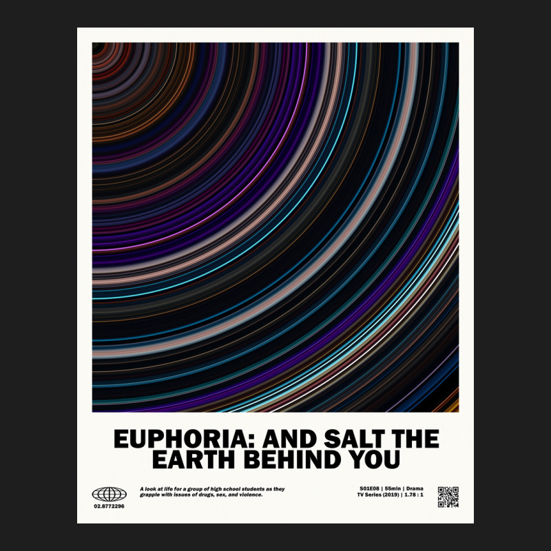 Minimaleuphoria And Salt The Earth Behind You Barcode Tv Show Poster S Classic T-shirt | Artistshot