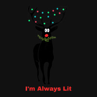 Womens Reindeer Lit V-neck Graphic T-shirt | Artistshot