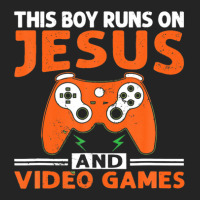 This Boy Runs On Jesus And Video Games Christian 3/4 Sleeve Shirt | Artistshot