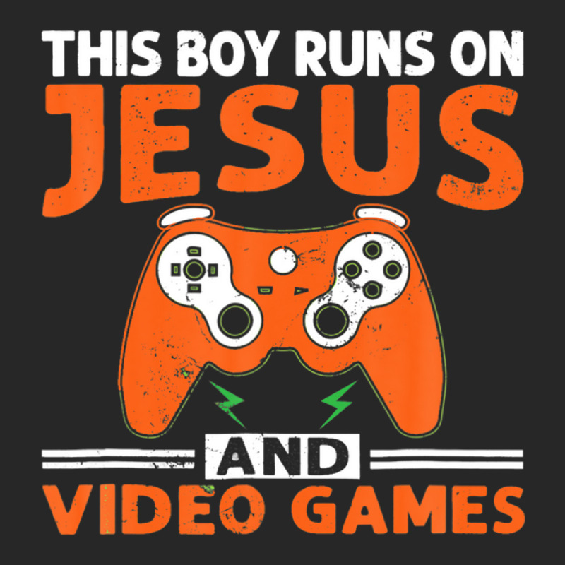 This Boy Runs On Jesus And Video Games Christian Men's T-shirt Pajama Set by sromydivlevn | Artistshot