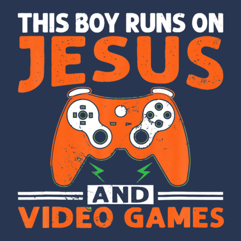 This Boy Runs On Jesus And Video Games Christian Men Denim Jacket by sromydivlevn | Artistshot