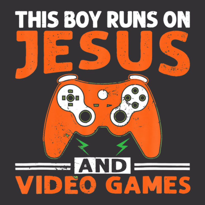 This Boy Runs On Jesus And Video Games Christian Vintage Hoodie And Short Set by sromydivlevn | Artistshot