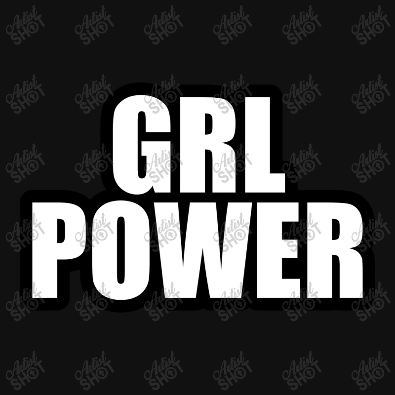 Grl Power... Inspirational Saying Portrait Canvas Print by awesomebrand | Artistshot