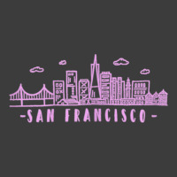 Womens San Francisco California Pink Vintage Skyline Men's Polo Shirt | Artistshot