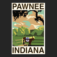 Pawnee Indiana Poster Green Funny (1) Unisex Hoodie | Artistshot