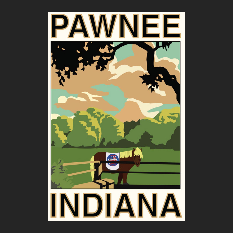 Pawnee Indiana Poster Green Funny (1) Unisex Hoodie | Artistshot