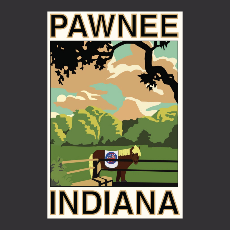 Pawnee Indiana Poster Green Funny (1) Vintage Short | Artistshot