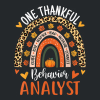 Behavior Analyst Thanksgiving Aba Therapist Psychologist Crewneck Sweatshirt | Artistshot