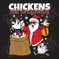 Chickens For Everybody Santa Christmas Chicken T-shirt | Artistshot