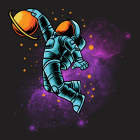 Space Dunk Essential Basketball Astronaut T-shirt | Artistshot