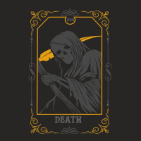 Death Tarot Card Satanic Grim Reaper Occult Witchcraft 220 Ladies Fitted T-shirt | Artistshot