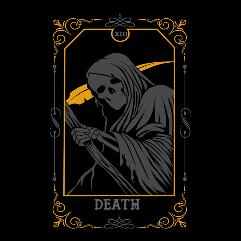 Death Tarot Card Satanic Grim Reaper Occult Witchcraft 220 Cropped Hoodie by AURRADILLARD | Artistshot