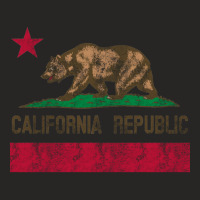 California Republic Flag Bear Vintage Souvenir Sweatshirt Ladies Fitted T-shirt | Artistshot