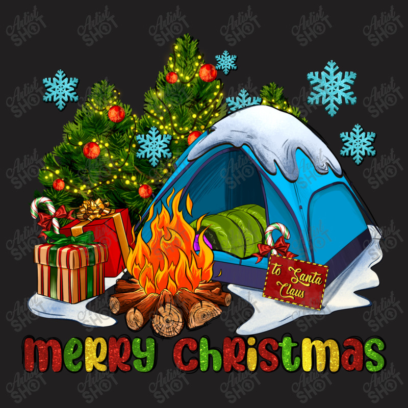 Merry Christmas Camp T-shirt | Artistshot
