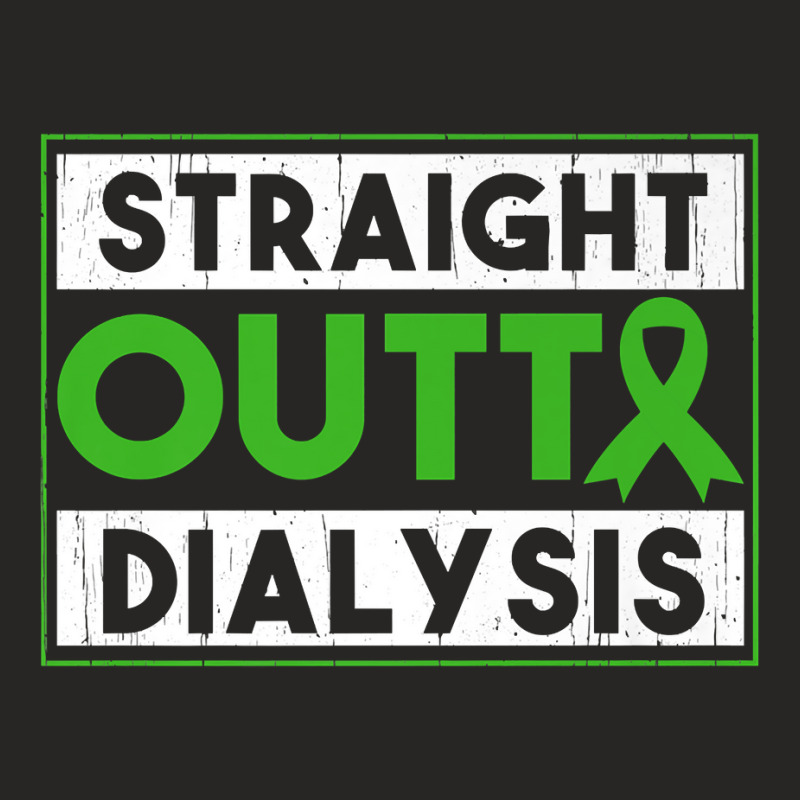 Straight Outta Dialysis Kidney Disease Patient Funny Premium T Shirt Ladies Fitted T-Shirt by tamkyfashions | Artistshot