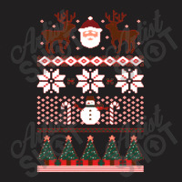 Ugly Christmas Santa Rudolph T-shirt | Artistshot