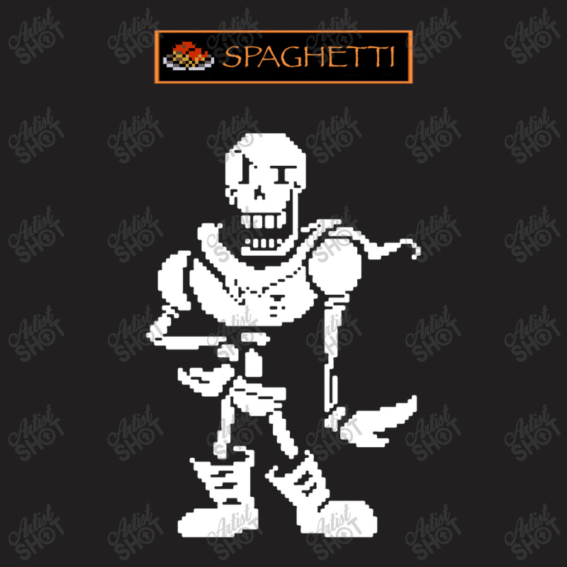 Undertale Papyrus Spaghetti T-shirt | Artistshot