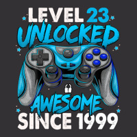 Level 23 Unlocked Awesome Since 1999 23rd Birthday Gaming Vintage Hoodie And Short Set | Artistshot